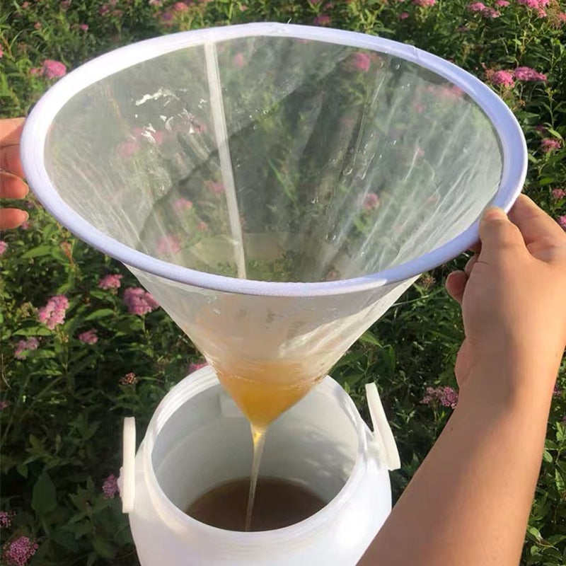 White Honey Filter Screen Nylon Cone Honey Fiber Net Layer Purifier Beekeeping Equipment Bee Tools  Business & Industrial > Agriculture 35.60 EZYSELLA SHOP