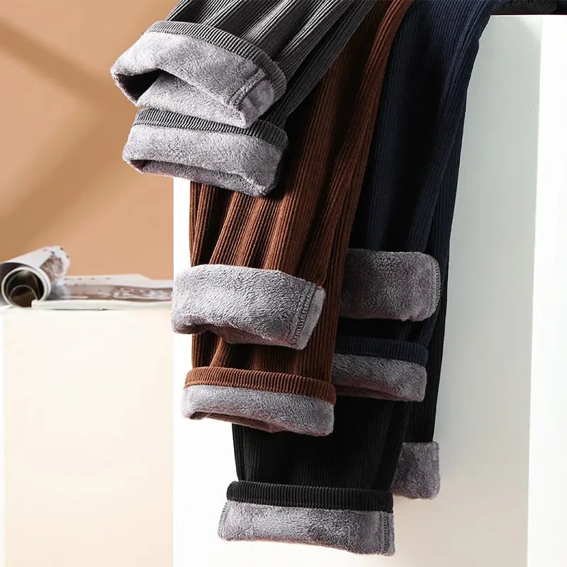 Winter Men's Fleece Corduroy Pants Business Fashion Classic Style  Apparel & Accessories > Clothing > Pants 83.70 EZYSELLA SHOP