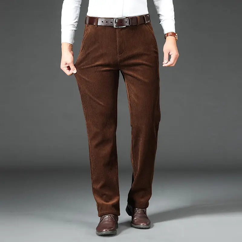 Winter Men's Fleece Corduroy Pants Business Fashion Classic Style  Apparel & Accessories > Clothing > Pants 83.70 EZYSELLA SHOP