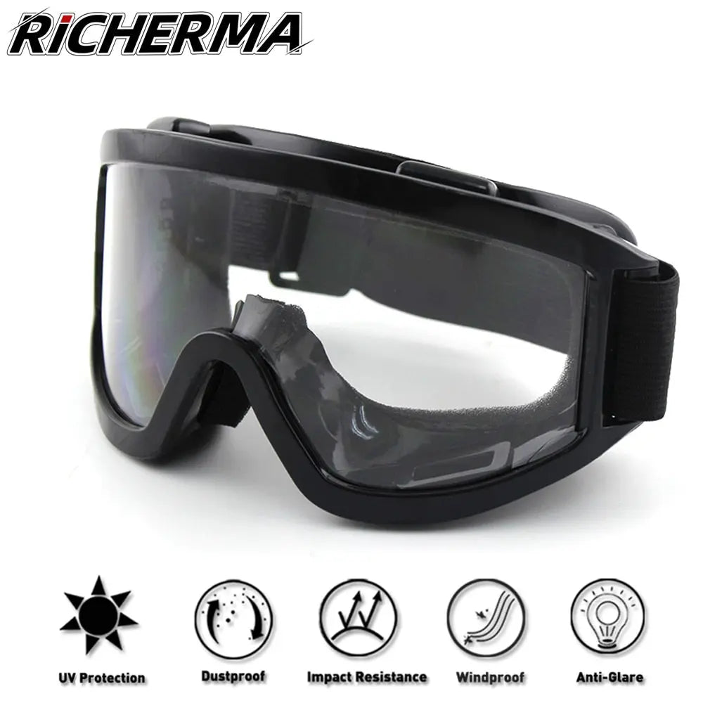 Winter Windproof Motocross Glasses Men Women Transparent Lenses  Business & Industrial > Work Safety Protective Gear > Protective Masks 51.99 EZYSELLA SHOP