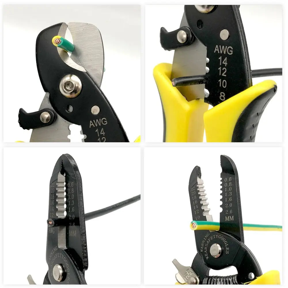 Wire Stripper Pliers HS-1041C YF-065 Automatic Stripping Wire Cutter Cable Electrician Repair Tools  Hardware > Tools 40.99 EZYSELLA SHOP