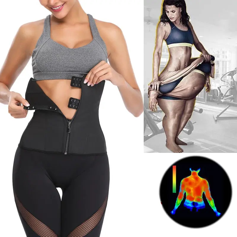 Women Latex Waist Trainer Body Shaper Corsets with Zipper Cincher  Apparel & Accessories > Clothing > Underwear & Socks > Shapewear 71.99 EZYSELLA SHOP