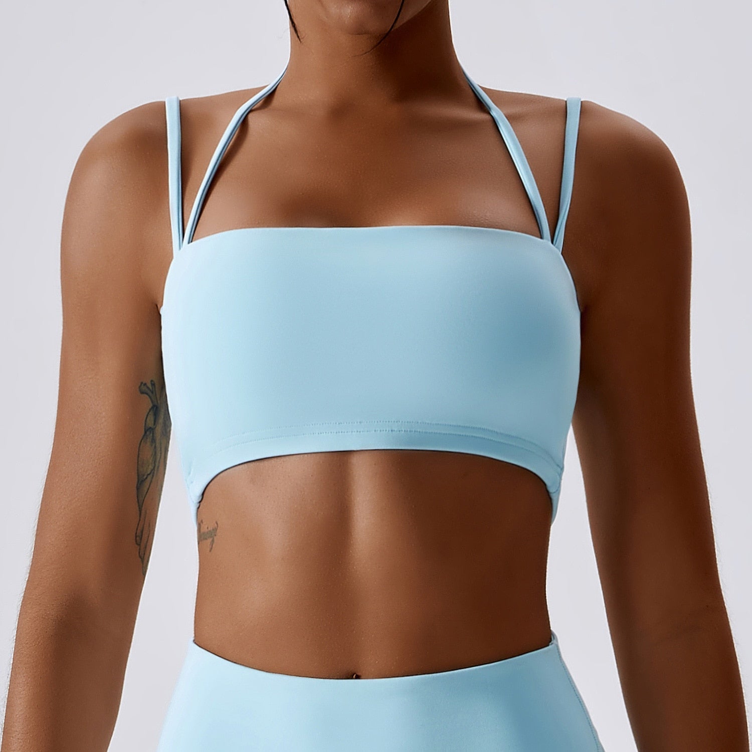 Women's Sports Underwear Gym High Strength Fitness Vest Shockproof Tight Quick-Drying Yoga Bra Outdoor Running Back Yoga Top TenderblueChinaXL  59.99 EZYSELLA SHOP