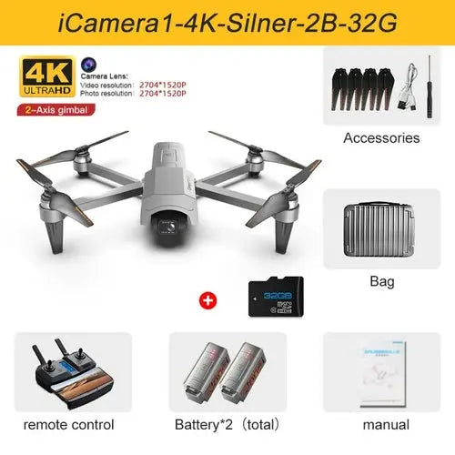 XKJ GPS Drone 4K HD Camera 5G WiFi FPV 2 Axis Gimbal 30 Minutes Auburn Toys & Games > Toys > Remote Control Toys > Remote Control Planes 798.27 EZYSELLA SHOP