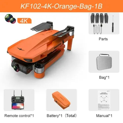 XKJ KF102 GPS Drone 8K HD Camera 2 Axis Gimbal Professional Anti Shake 4kOrangeBag Toys & Games > Toys > Remote Control Toys > Remote Control Planes 353.73 EZYSELLA SHOP
