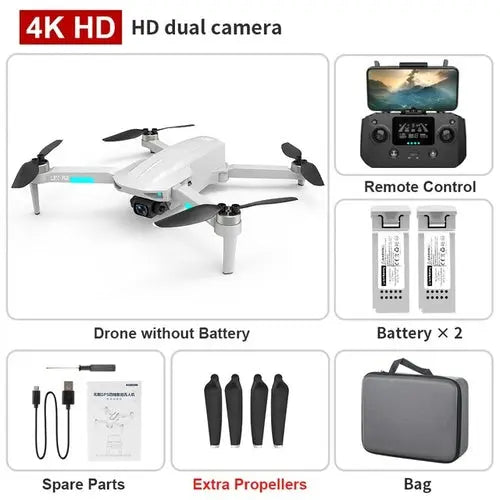 XKJ L700PRO GPS Drone 4K Dual HD Camera Professional Aerial Black Other 423.57 EZYSELLA SHOP