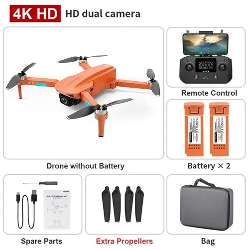 XKJ L700PRO GPS Drone 4K Dual HD Camera Professional Aerial Gold Other 423.57 EZYSELLA SHOP