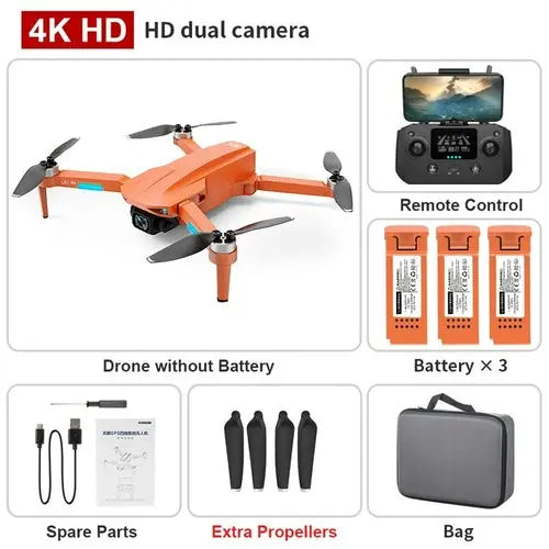 XKJ L700PRO GPS Drone 4K Dual HD Camera Professional Aerial Pink Other 507.61 EZYSELLA SHOP