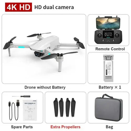 XKJ L700PRO GPS Drone 4K Dual HD Camera Professional Aerial Red Other 339.52 EZYSELLA SHOP