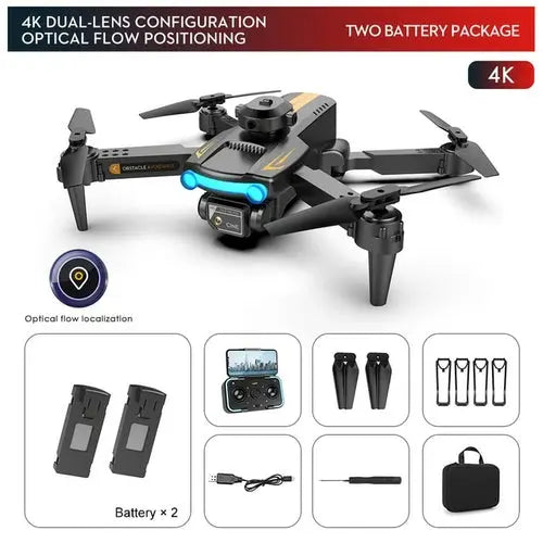 XKJ New XT2 Mini Drone 4K Dual Camera Four Side Obstacle Gold Toys & Games > Toys > Remote Control Toys > Remote Control Planes 291.27 EZYSELLA SHOP