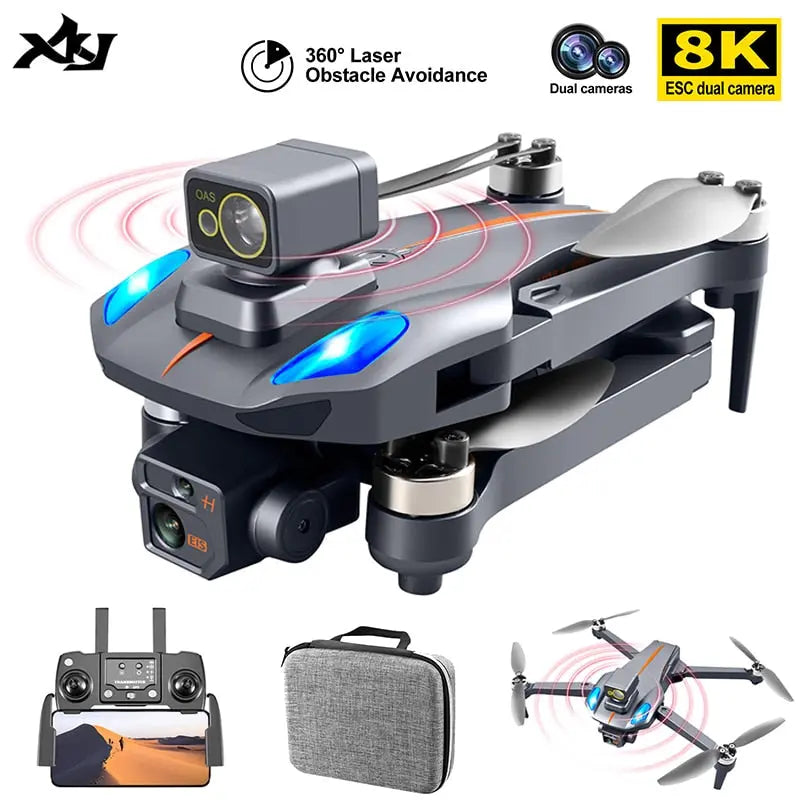 Xkj K911 Max Gps Drone 4k Professional Obstacle Avoidance 8k Dual hd  Toys & Games > Toys > Remote Control Toys > Remote Control Planes 407.49 EZYSELLA SHOP