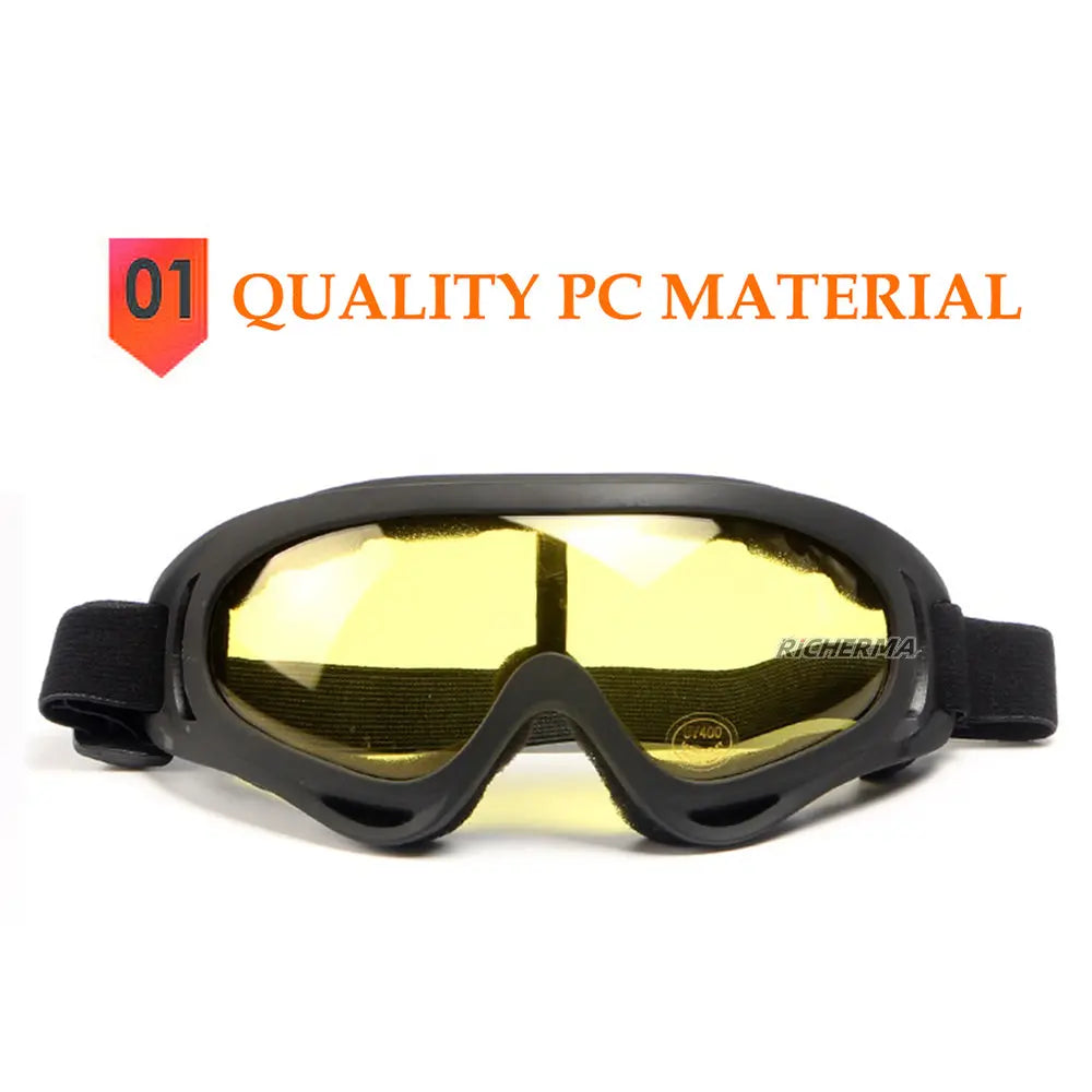 Yellow Night Vision Motorcycle Glasses Eyes Protective Ski Goggles  Apparel & Accessories > Clothing Accessories > Sunglasses 73.99 EZYSELLA SHOP